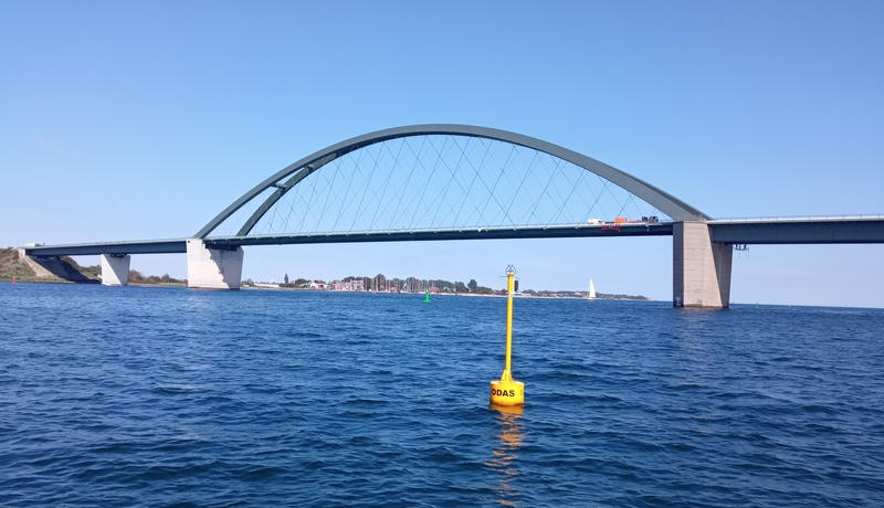 Zentrale Messposition im Fehmarnsund Zentrale Messposition im Fehmarnsund