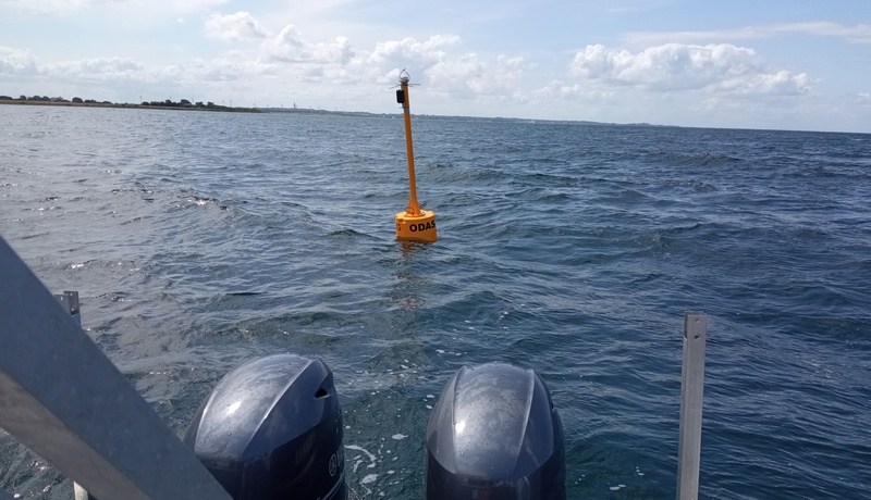 Zentrale Messposition im Fehmarnsund Zentrale Messposition im Fehmarnsund